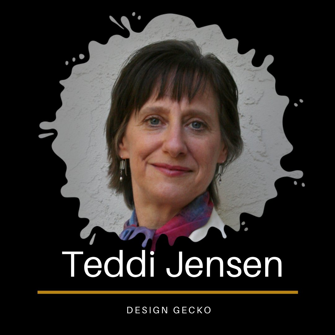 MuddyGecko's tweet photo. Meet Gecko Teddi Jensen! She has spent more than 3 decades translating all manner of messages into a visual language for companies large and small.
Meet the rest of the #GeckoTeam by clicking the link. | https://t.co/v5voi2GxXx https://t.co/xfHvhA1jMQ