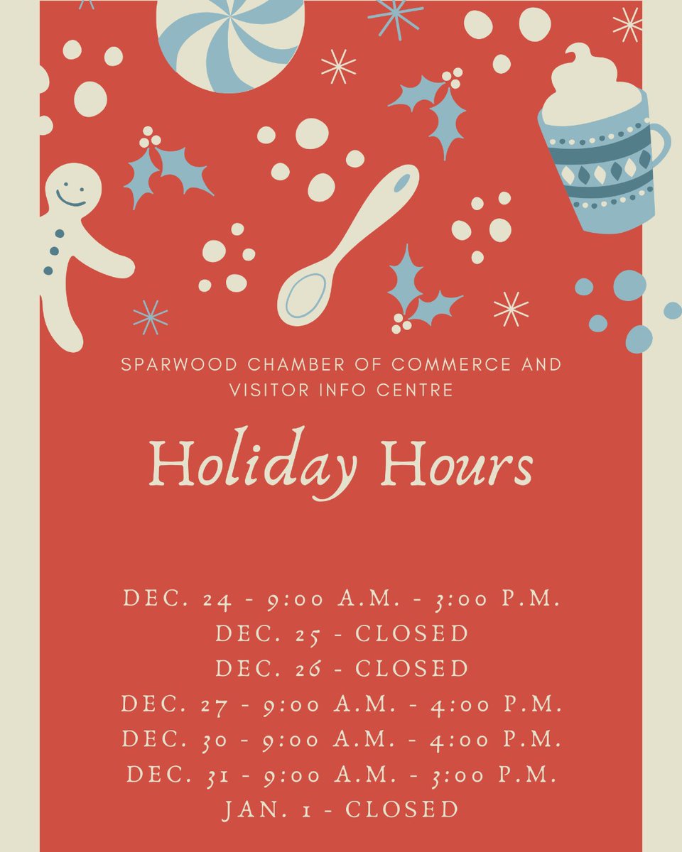Happy Holidays! Be sure to check out our amended business hours for this holiday season. There's still time to pick up those last minute goodies!