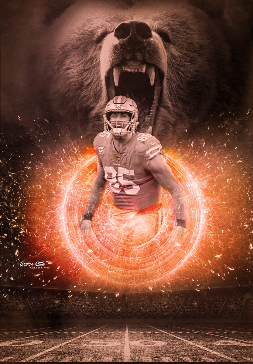 inkstein's tweet photo. @gkittle46 @TheRock I know you smell that #americasTightEnd @SFrancisco49ers @49ers #spiritAnimal #inkstein see the rest on my Facebook 👀💪💪 https://t.co/8k6ym3Ug7C