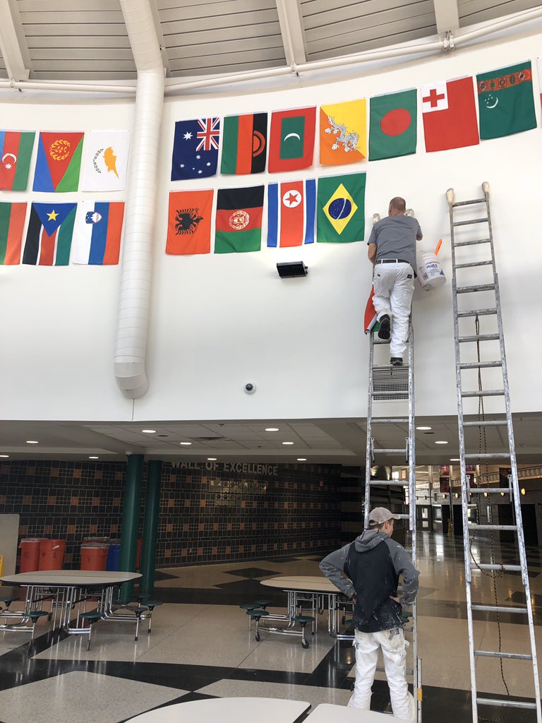 lohsleadership's tweet photo. You may be on break but @LkOrionHS is getting all new flags and we are working on @LOCellOut #LOCELLOUT6 https://t.co/Pq4zv82nhm