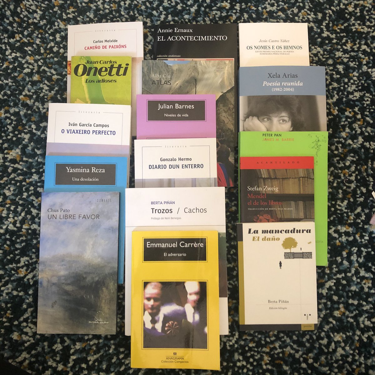 bertadavila's tweet photo. Estes días, por razóns que aínda son secretas, penso moito nas listas de cousas. Velaquí a lista dos meus libros de 2019, que foi, atrévome a dicir, bastante feliz. Os tesouriños deste ano. As lecturas escollidas. Os beloved ones. #lecturas2019 #literatwitter https://t.co/rsEoST27Mb