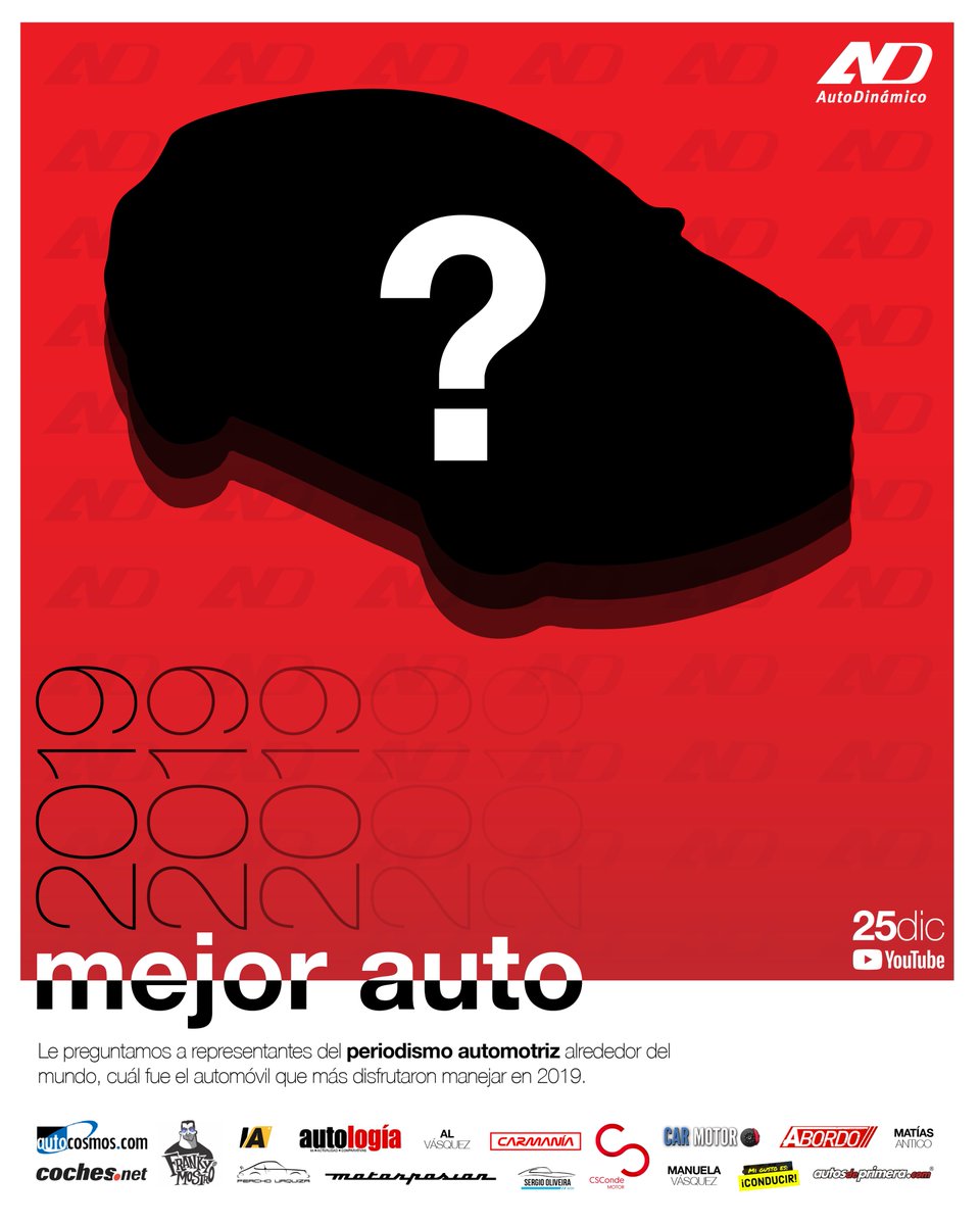 autodinamicomx's tweet photo. ¡Para celebrar la #Navidad en grande, hemos recopilado la opinión de representantes del #PeriodismoAutomotriz alrededor del mundo!

¿Cuál fue el #MejorAuto que manejaron en el 2019?

Éste 25 de diciembre se sube el video a nuestro canal de @YouTube estén atentos... 😉 https://t.co/48n73Q2PP2