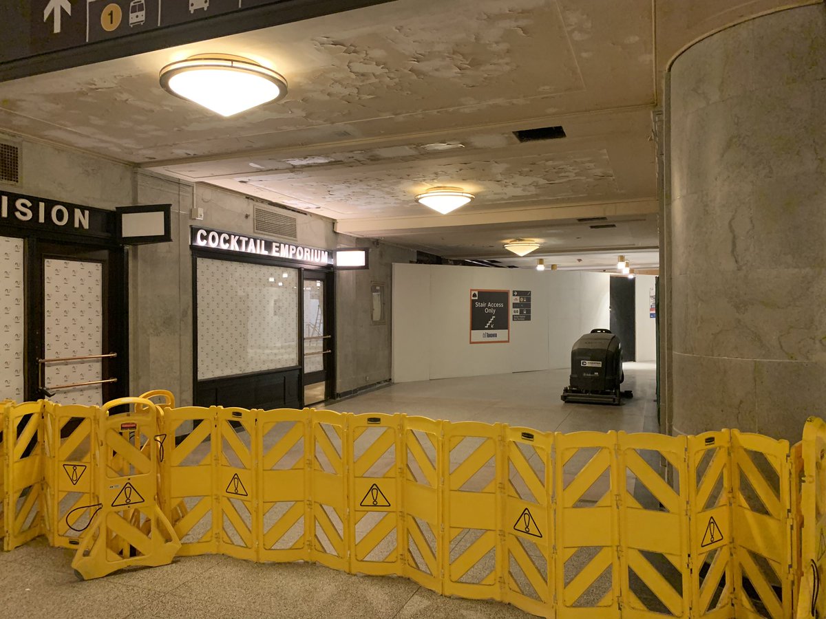 AMAprmaven's tweet photo. A second route to subway below the Great Hall in Union will be open later this afternoon. The new pathway is just the beginning of the new Bay Concourse. Route takes you down a set of stairs; early in new year escalators &amp; elevators will open to make it accessible https://t.co/5YCXfu4zBC