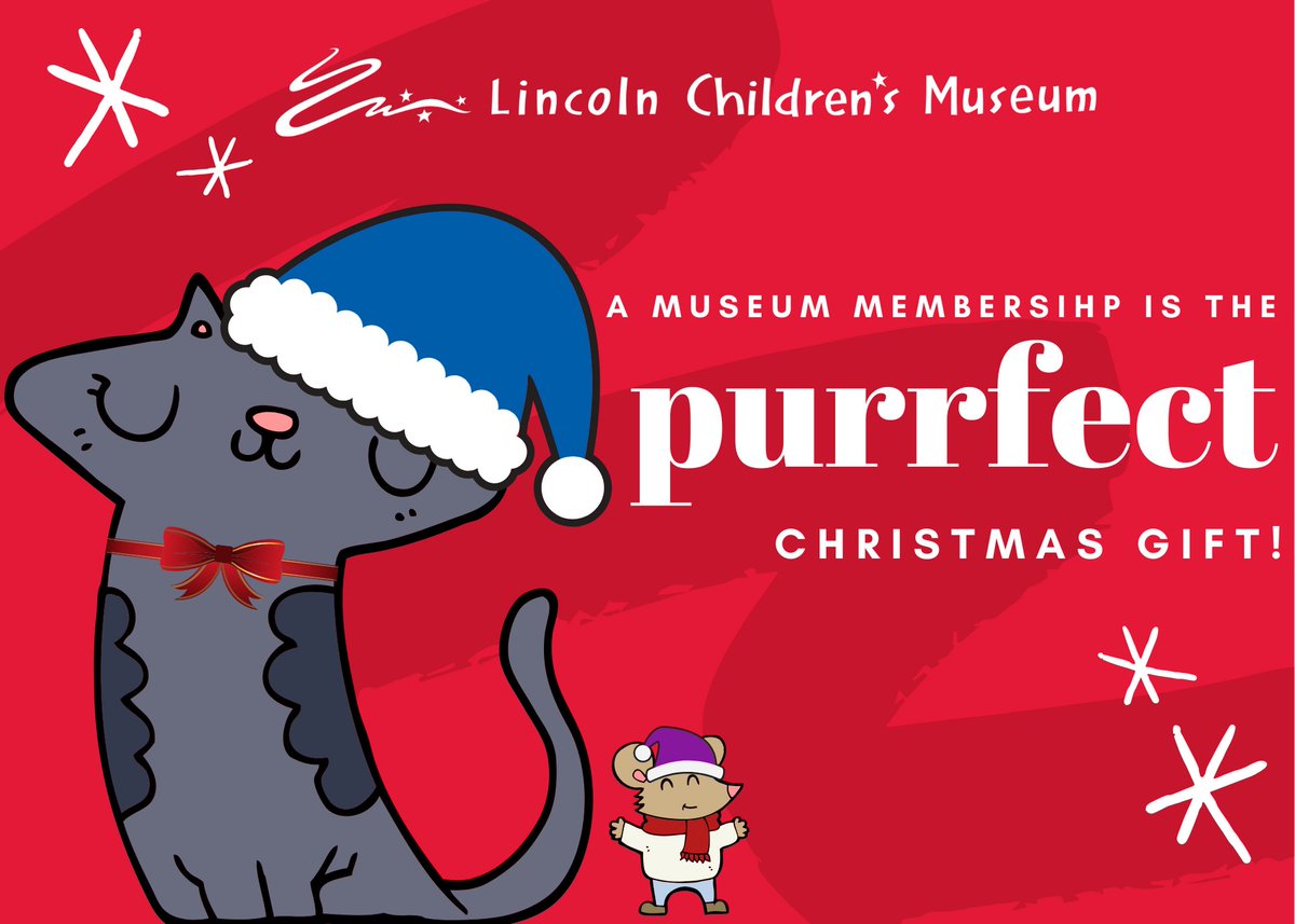Did you procrastinate and still in need of an AWESOME X-Mas gift? We make holiday shopping a snap! A Museum membership is the purrfect stocking stuffer &amp; you'll be the favorite relative! Purchase a membership on our website. Link in bio. #HolidayGiftIdeas #LNKHoliday #PowerOfPlay