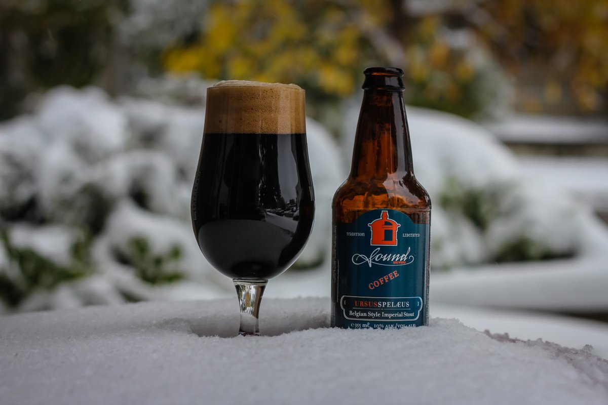CraftBeerAdvent's tweet photo. DAY 23! Coffee Ursus Spelaeus from @SoundBrewery in Polusbo, Washington:

"Blends of rich maltiness, notes of chocolate, coffee, toffee &amp; subtle licorice with a perfect balance of hops. The Belgian yeast strain adds touches of fruit, herbs, and spices."

#craftbeeradvent #DAY23 https://t.co/vFV4IXy85O