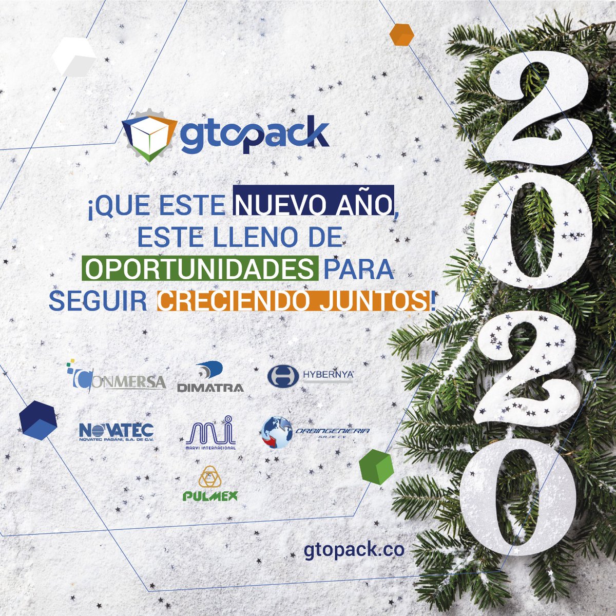 Gtopack1's tweet photo. Brindemos por este nuevo año que llegara con nuevas oportunidades para seguir creciendo juntos.
¡Feliz Año les desea Gtopack!
#GTOPACK #Embalaje #Industria #Maquinaria #Pulmex #Dimatra #Novatec #Conmersa #Hybernya #Marvi #Orbingenieria
😄👌❤️ https://t.co/ebGvtFfJnj
