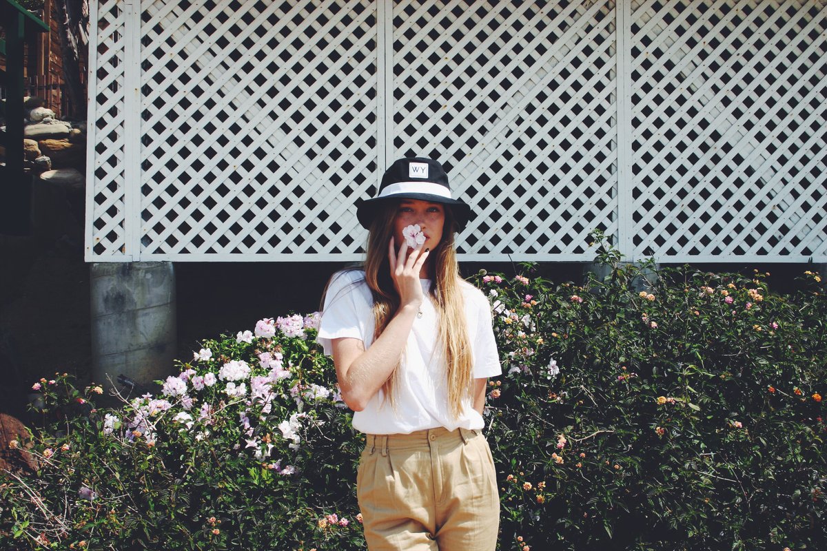 Jaydah Robinett in the initial bucket hat. whatyouth.com/shop/initial-l…