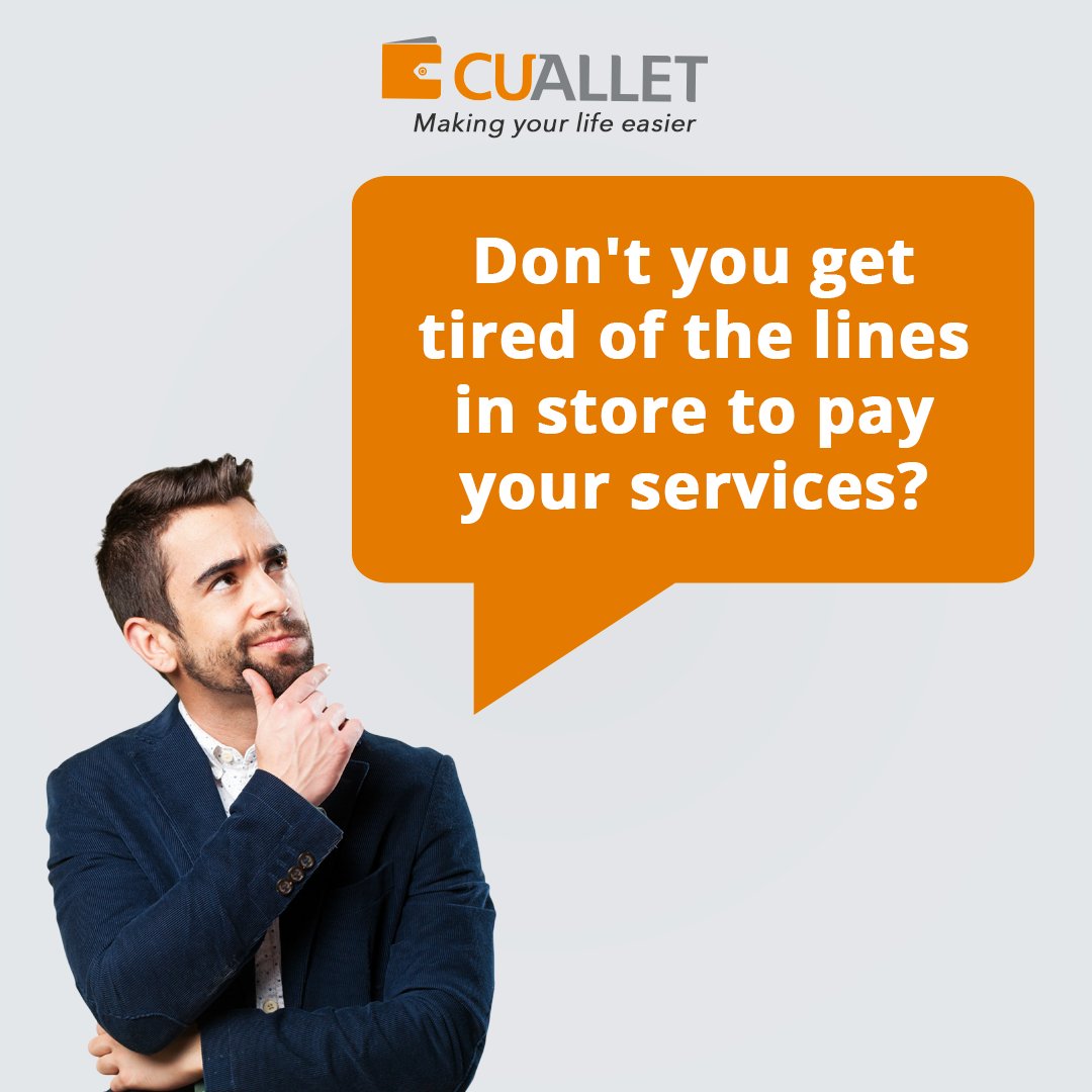 CualletApp's tweet photo. Don't you get tired of the lines in store to pay your services?😢
Don't you wish to have a way for paying them from home?😲📲
Well the wait is over! with #Cuallet you can pay your bills from the commodity of your home!🏠

Click here 👉 https://t.co/IjHeYs8qz7 https://t.co/SDTryVEGrp