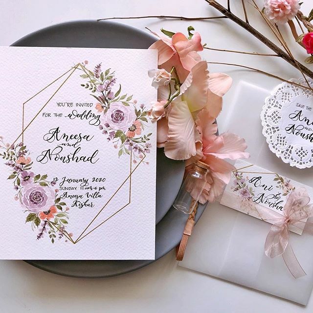 muslimcreatives's tweet photo. #CMWArtMonday from @strokes_by_chemz: A dream does not become reality through magic; it takes sweat, determination, and hard work. ~ Colin Powell Customised Wedding invitation. • • • 
Share your latest 🎨 work with us by using CMWArtMonday hashtag and… https://t.co/IIx0LxCsYW https://t.co/gSBUcAHfb5