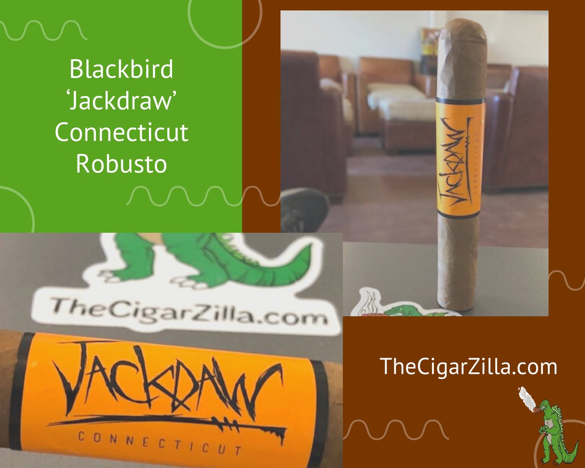 CigarZilla's tweet photo. Handmade in the Dominican Republic, the Jackdraw sports a light-brown Ecuadorian Connecticut Shade wrapper that rests over an Indonesian binder. 

Nestled inside is a special blend of Dominican, USA, and Corojo long-filler tobaccos. 

-    -     -

#TheCigarZilla https://t.co/OHPwitaOpM