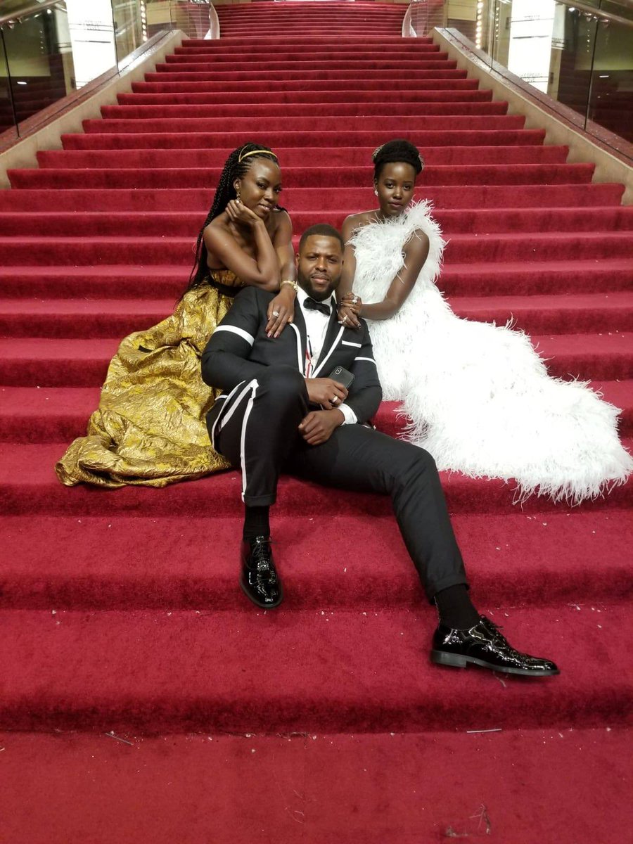 Lupita_Nyongo's tweet photo. 8. Celebrating #BlackPanther at the #GoldenGlobes, #SAGAwards, and #Oscars was a dream!! 🙅🏿♀️🏆 #WakandaForever #LNTopTen https://t.co/RHcfOlQNXP