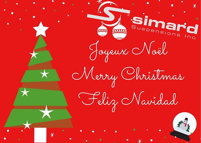 SimardTwinSteer's tweet photo. Simard Suspensions team wishes you a Merry Christmas and a Happy New Year! We thank you for this wonderful year of 2019 and hope for the best in 2020!
#simardsuspensions #steeringsystems #twinsteer https://t.co/LSvcMvePqC