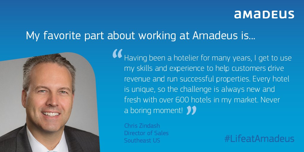 amadeushosp's tweet photo. Boring is not in our DNA. Join us for an exciting #career in #hospitality #technology. https://t.co/jkCb52LjIh #LifeatAmadeus https://t.co/EnMzohZyTD