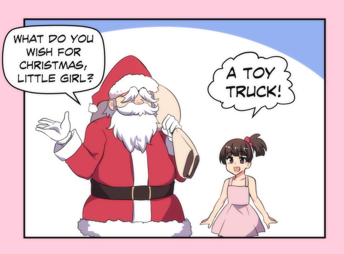 Merry Christmas from cute anime girl santa! ? 