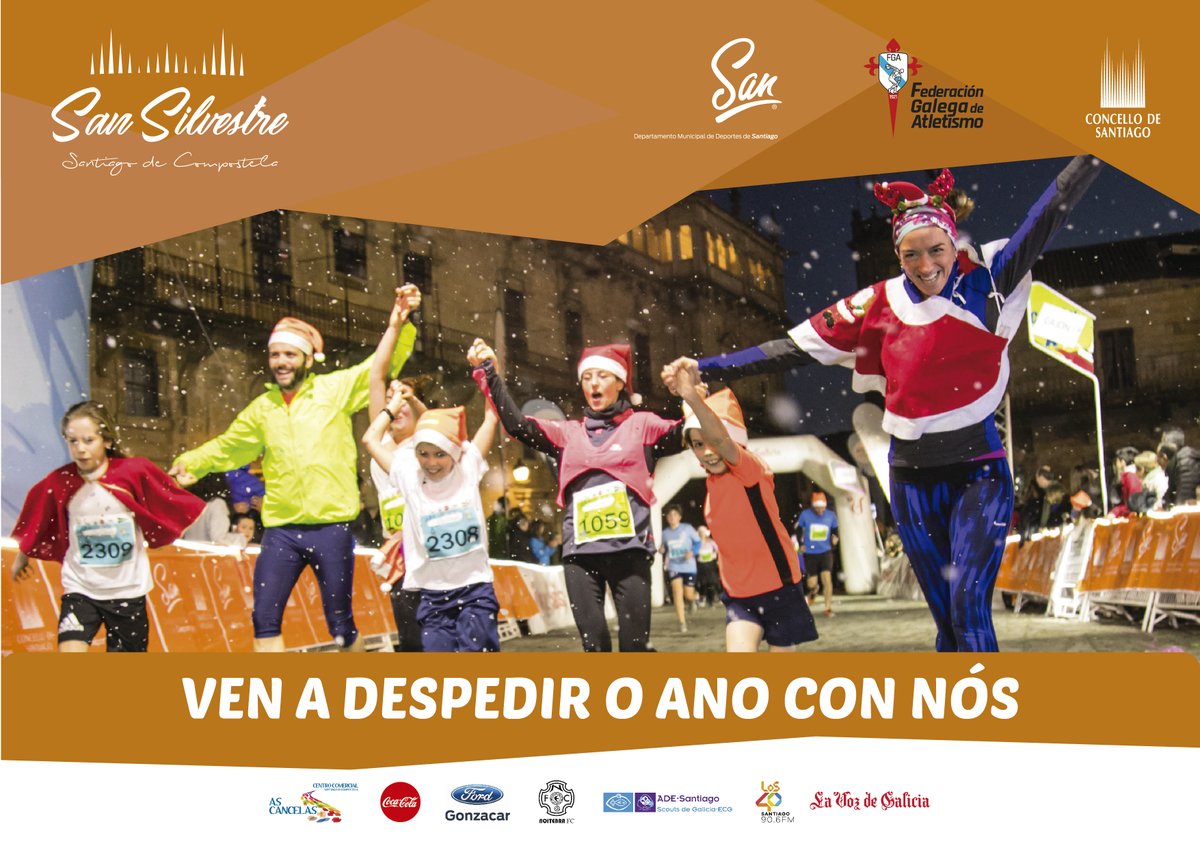 SanSilvestreStg's tweet photo. 🤔Tes libre a tarde do 31 de decembro??? pois temos o plan perfecto para rematar o ano... ven a despedilo con nós na #SanSilvestreSantiago ... non se nos ocorre unha forma mellor 🥰🥳

🔘Iscríbete ata o día 27 en➡️https://t.co/7vUbQfLUrV

🔘Infórmate en➡️ https://t.co/lZccedNKQk https://t.co/lqW68N4E7o
