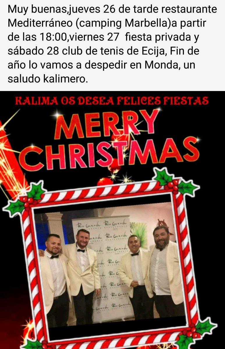 KalimaShow's tweet photo. Ultimo tirón del año😉 https://t.co/kmv0aqR4jO
