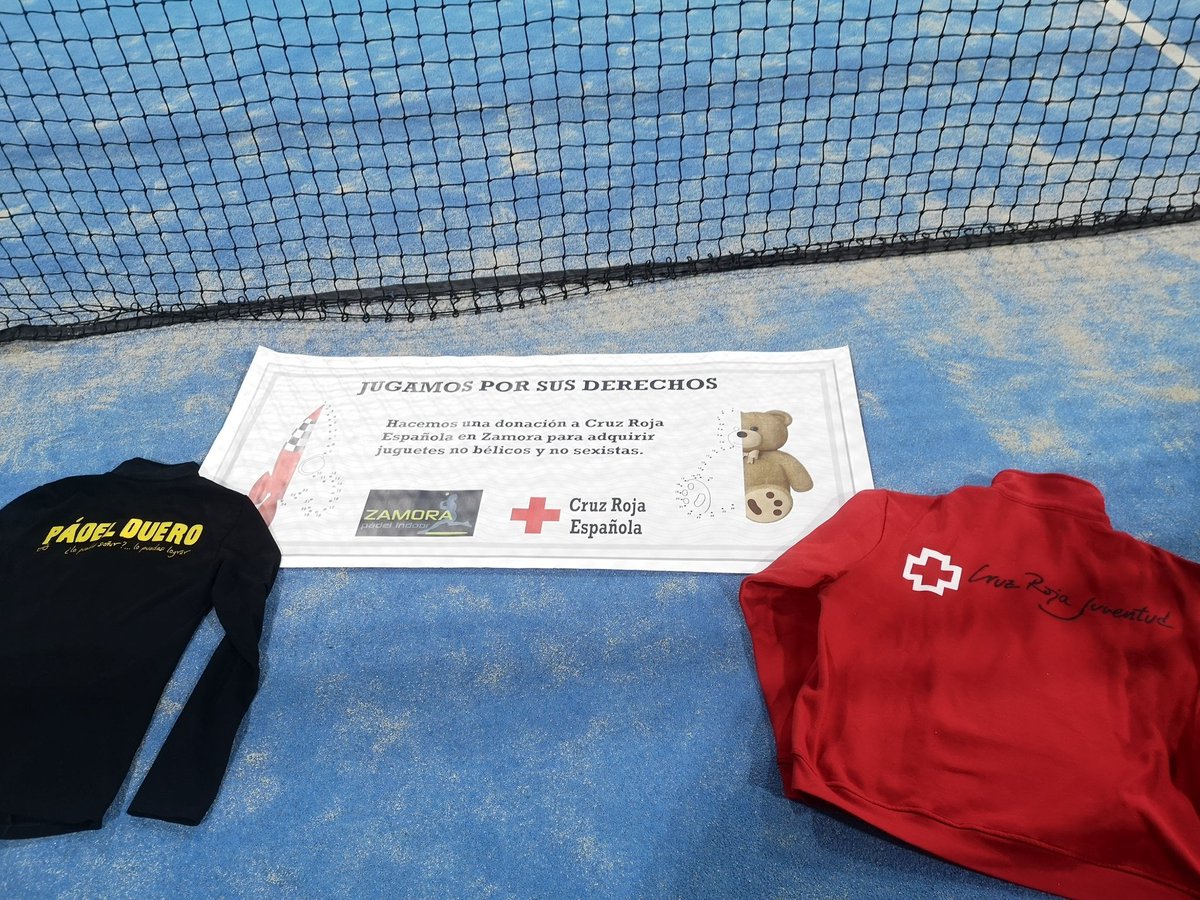 Mil gracias <a href="/ClubPadelDuero/">Club Padel Duero</a> 
 y <a href="/zamorapadel/">Zamora Padel Indoor</a> por uniros a la iniciativa #SusderechosEnJuego para que estas fiestas todos los niños y niñas se ilusionen con un juguete nuevo, no bélico ni sexista 🎅🎄✨🎁👦👧👶

#Zamora #CruzRojaZamora