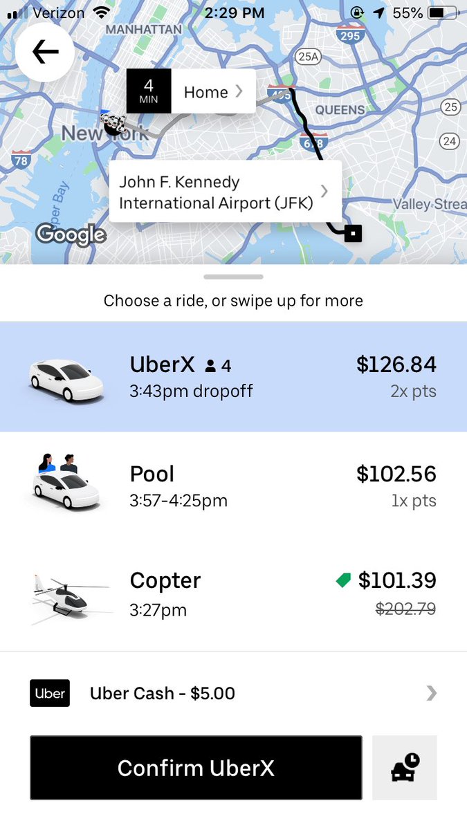 WHY THE FUCK IS THE UBER HELICOPTER THE CHEAPEST OPTION