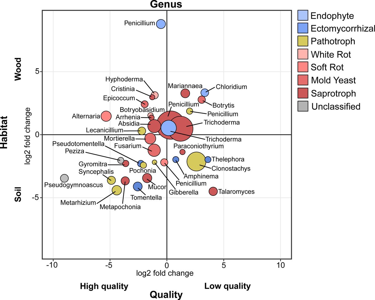 Our new paper is out! Functional convergence in the decomposition of fungal necromass in soil and wood.
academic.oup.com/femsec/advance…