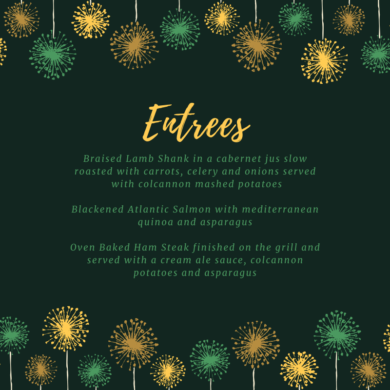 JamesJoyceYYC's tweet photo. Join us for a 3-course meal on New Years Eve for only $25.95! Plus, we have an Irish countdown at 5pm with glasses of 🥂 for everyone! Call us at 403-262-0708 to book your table 🎊  #NewYearsEve https://t.co/R3cQj8vsRP