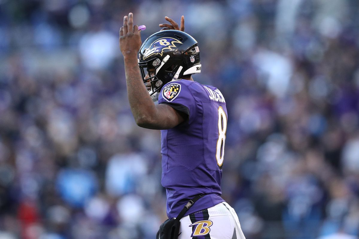 MySportsUpdate's tweet photo. Final 2019 regular season stats for #Ravens QB Lamar Jackson:

• 3,127 passing yards
• 66.1 comp %
• 36 TDs
• 6 INTs
• 1206 rushing yards
• 7 rushing TDs
• 13-2 record
• No. 1 seed in the AFC https://t.co/7TVpwTSNJH
