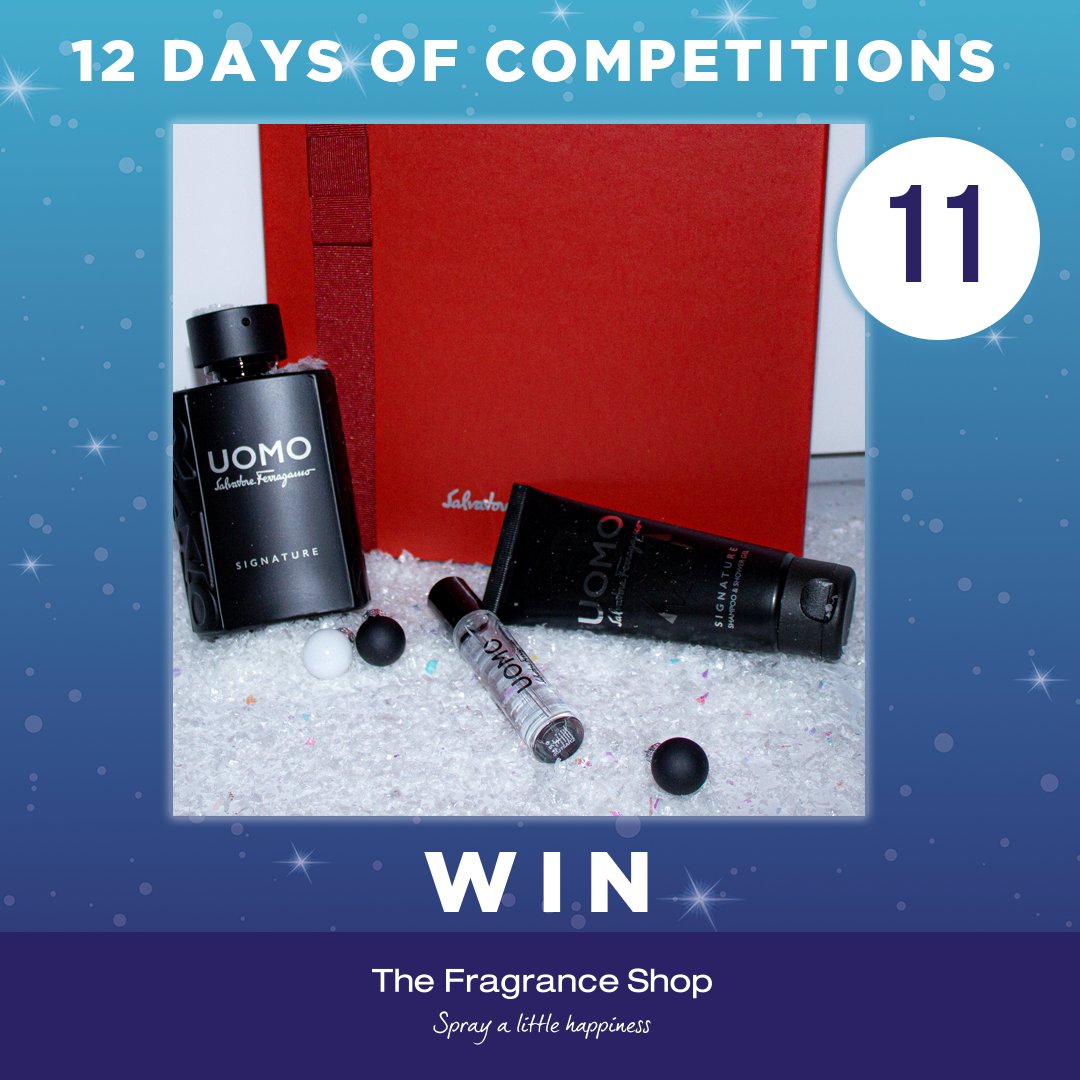 FragranceShopUK's tweet photo. 🎁 12 DAYS OF COMPETITIONS! 🎁 For day 11 we’re giving away the ultimate Uomo Gift Set from @ferragamo ❤ 
To win:
❄ Re-tweet this post.
❄ Make sure you’re following @fragranceshopuk
Winner will be chosen next week 🤞🏼 https://t.co/pLp2rqwRIi