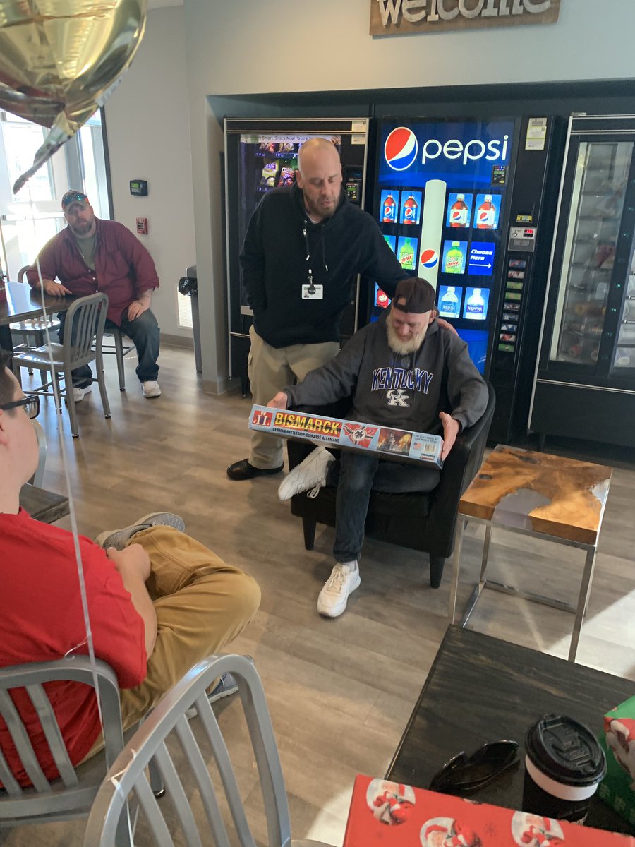 Meet Harold, after over 4 years of residence at YOUR <a href="/EvansvilleRM/">EVV Rescue Mission</a> , he has been housed! A graduate of our PACES program and one of the most recognizable members of our ministry, we had a small party to show him tokens of our gratitude! Thank you Harold! Congratulations!