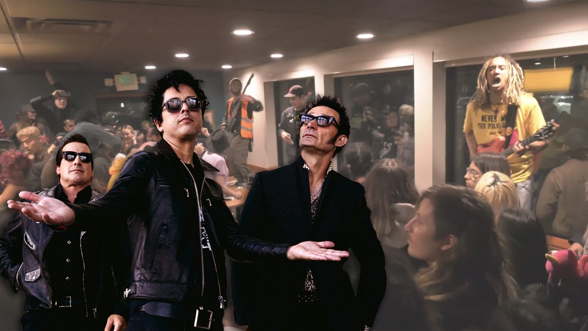 KerrangMagazine's tweet photo. .@GreenDay donate $2000 to repair Denny's trashed by a hardcore show. https://t.co/GnLOwX4HBe https://t.co/WOt6F15HVc