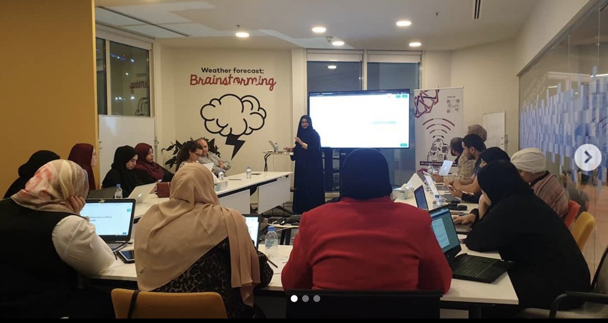 GDGDoha's tweet photo. Today's #CloudStudyJam on ML API's was a full house with lots of learning & intuitive discussions. This event was #GDGDoha 's first women-only study jam and our collaboration with @ArabWICQatar was very fruitful. Thanks #WorkintonQatar for the amazing venue. https://t.co/HcL8iP5MSl
