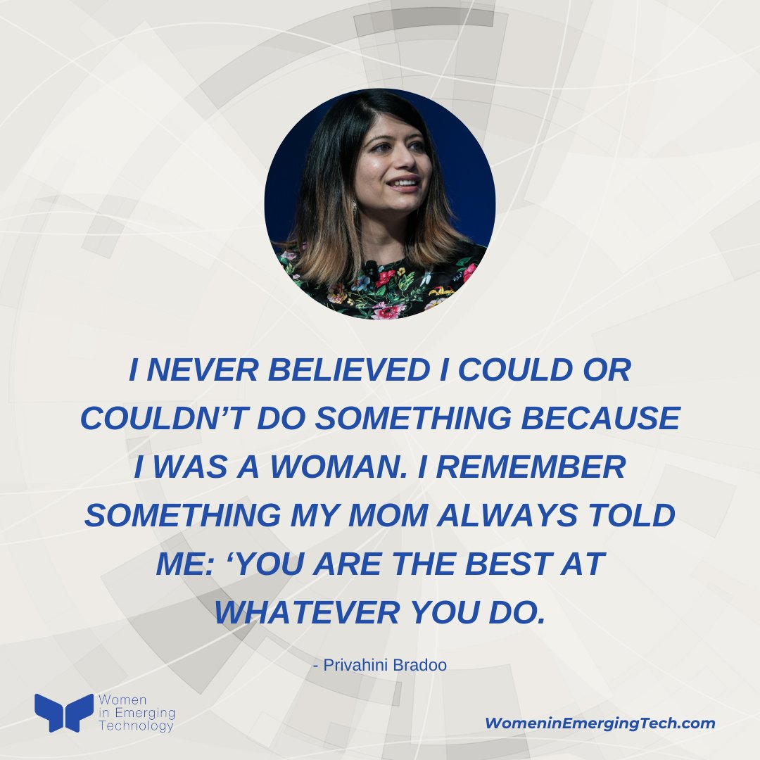 "... You are the best at whatever you do."

💡 meetup.com/Women-in-emerg…

#womenintech #tech #emergingtech #womeninSTEM #quote #motivation #quoteoftheday #vancouver #canada