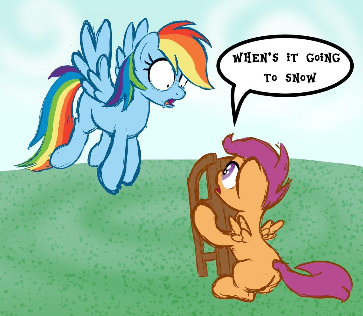 #RainbowDash #scootaloo