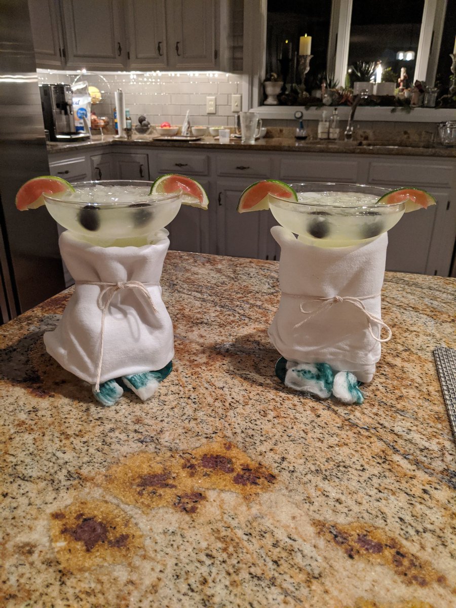 My mom decided to invent Baby Yoda margaritas. This is not what I expected. And it's amazing.