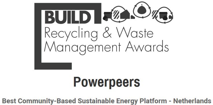 We zijn erg #trots dat bij de <a href="/Build_Magazine/">Build Magazine</a> Recycling &amp; Waste Awards 2019 tot ‘Best Community-Based Sustainable Energy Platform’ zijn uitgeroepen. Een hele eer en een mooie motivatie om ons beste beentje voor onze klant te blijven voortzetten! #PowertothePeople #winnenwentnooit