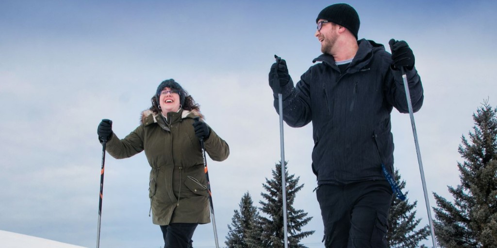 StonyPlainAB's tweet photo. Don’t let Winter Blues get you down – come #WinterWithUs! Did you know the Stony Plain Golf Course is open for cross country skiing and snowshoeing? The trails can be accessed from Fairway Drive at any time #StonyPlain #MyStonyPlain https://t.co/lGjrm0RenW