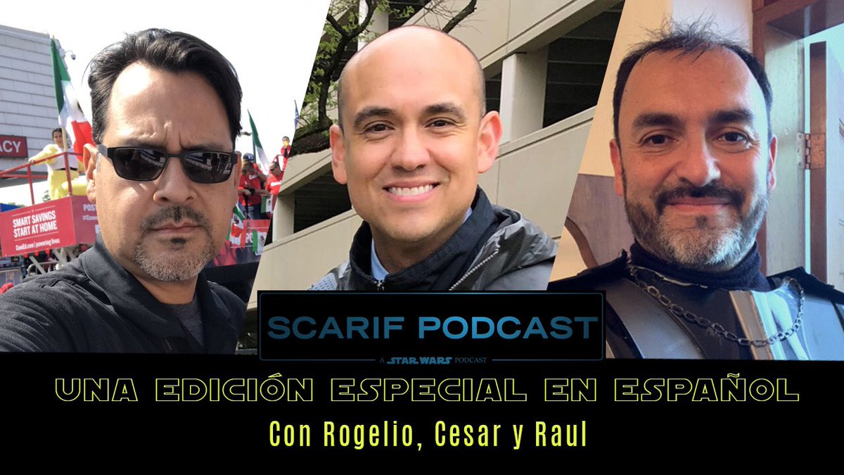 ScarifPodcast's tweet photo. For our spanish speakers tonight...

una edicion especial con @raulmares72 @cesarreports @RoGazga a las 7pm USA CST

Tendremos nuestra opinion acerca de el último capítulo de #StarWars #RiseofSkywalker No se lo pierdan, Youtube en vivo. https://t.co/3TPMLot5Jo