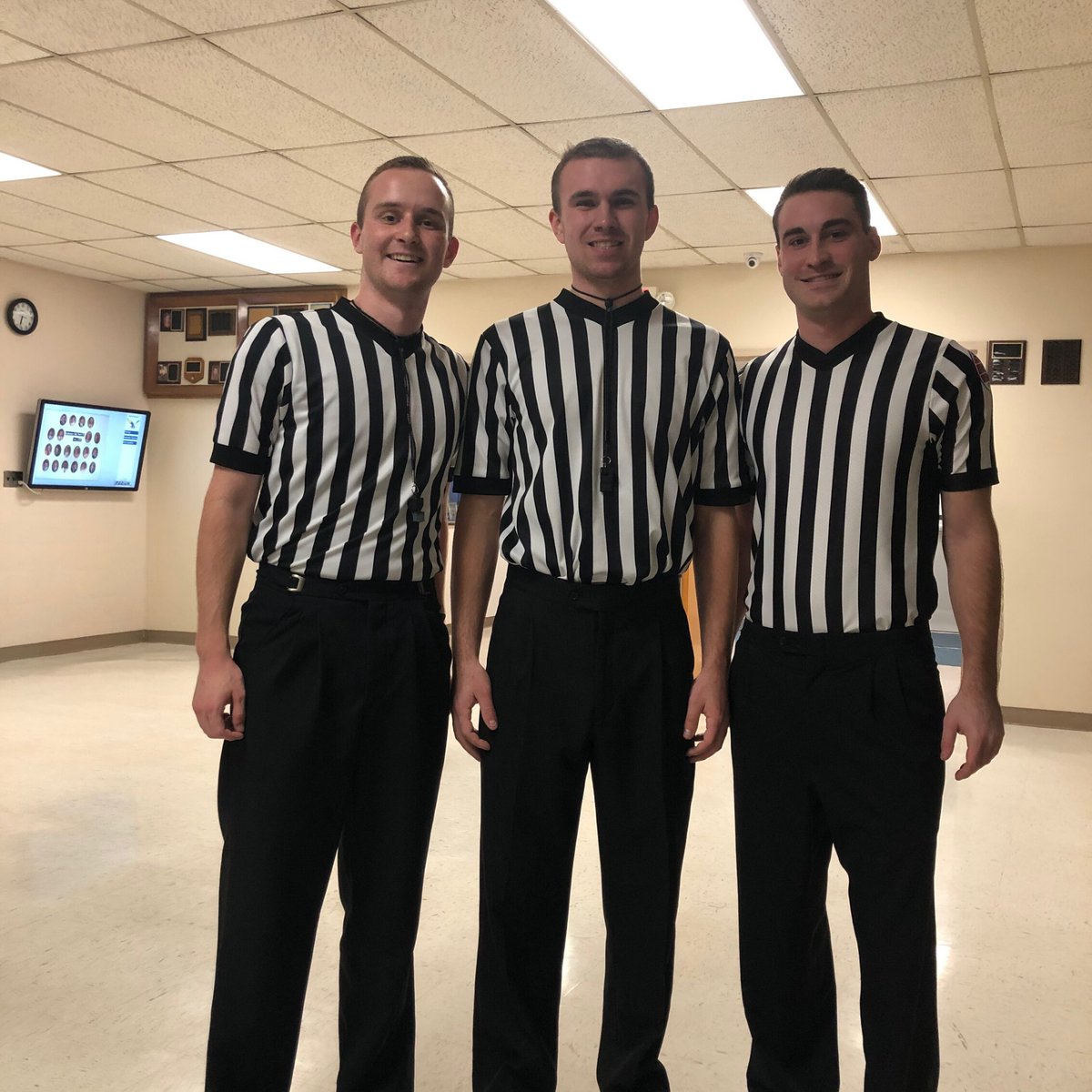 This basketball officiating crew had a combined age of 63 years! Did you know to become an official, you just have to be in high school? Start the new year off right! Apply now at MSHSAA.org.