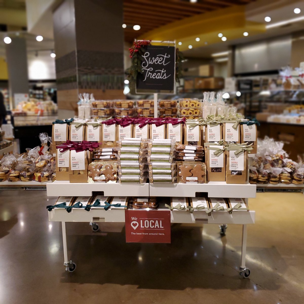 PecheMignon_'s tweet photo. An enticing display at @wholefoods #cambie of sweet treats by local artisans, including our #shortbread for the #holidays https://t.co/O1YgAOpUL5
