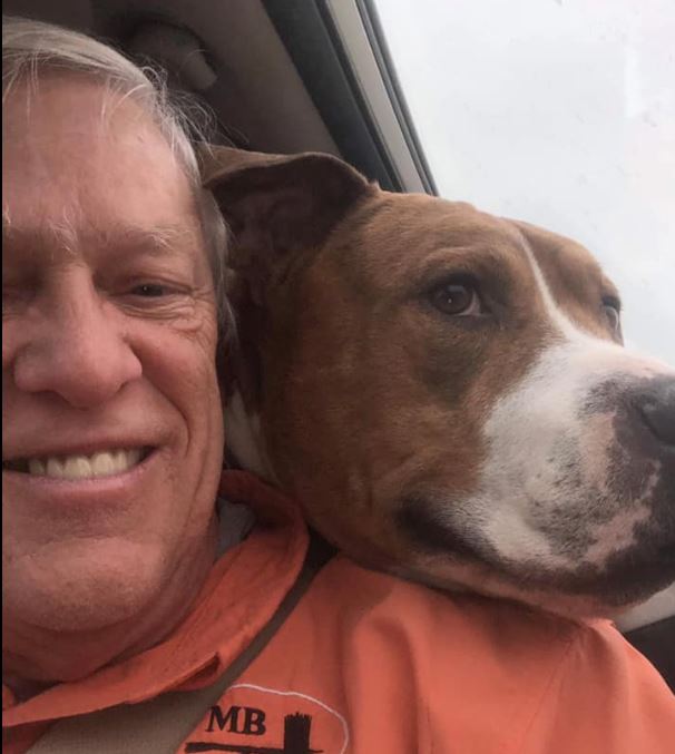 Oh my god. A Montana woman was robbed & they stole her dog. Guy was caught in West Virginia. Since many airlines ban pit bulls from flying, a relay team of 15 drivers was assembled to take Zeus home - 2,000 miles, 9 states, 4 days. I LOVE PEOPLE SOMETIMES. bit.ly/34SbxqB