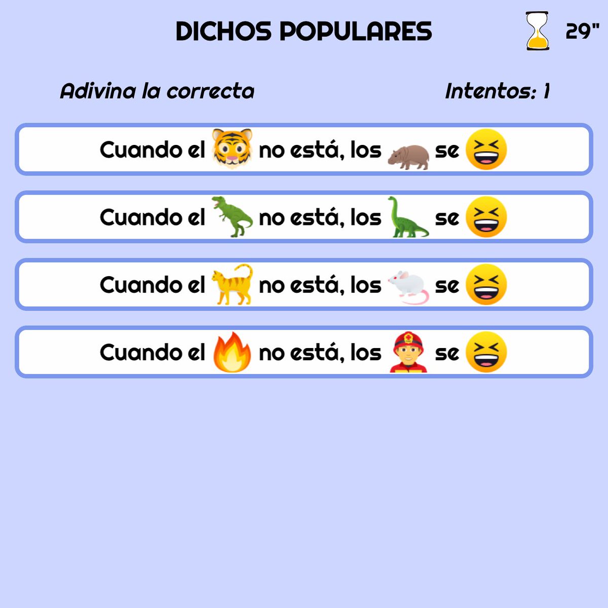 n2dev_code's tweet image. ¡Tenemos nuevo minijuego dentro de la categoría de Dichos populares! 📓 ¿Alguien sabe cual es la respuesta correcta?✅ Esperamos que os guste 😝✌️

#Apps #developers #development #N2dev #iOS #Android #AdivinaConEmoticonos #GuessWithEmoticons #emoji #boardgames #juegosdemesa