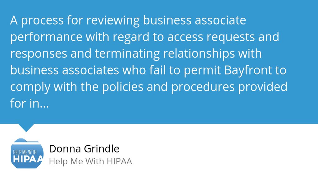 KardonHIPAA's tweet photo. "There are questions about having proper BAAs in the place or the issue wouldn’t be in the CAP like it is multiple times." https://t.co/e9qsI0DRll #Podcast #HIPAA #Privacy #PatientAccess https://t.co/DJzOcCfek1