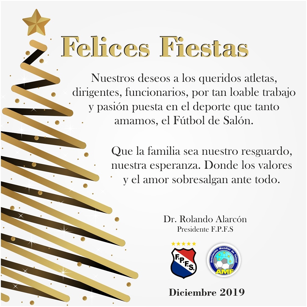 fpfs_py's tweet image. Mensaje de nuestro Presidente el Dr. Rolando Alarcón para todos los queridos atletas, dirigentes, funcionarios y amantes de nuestro amado deporte el Fútbol de Salón 🥂🎉
