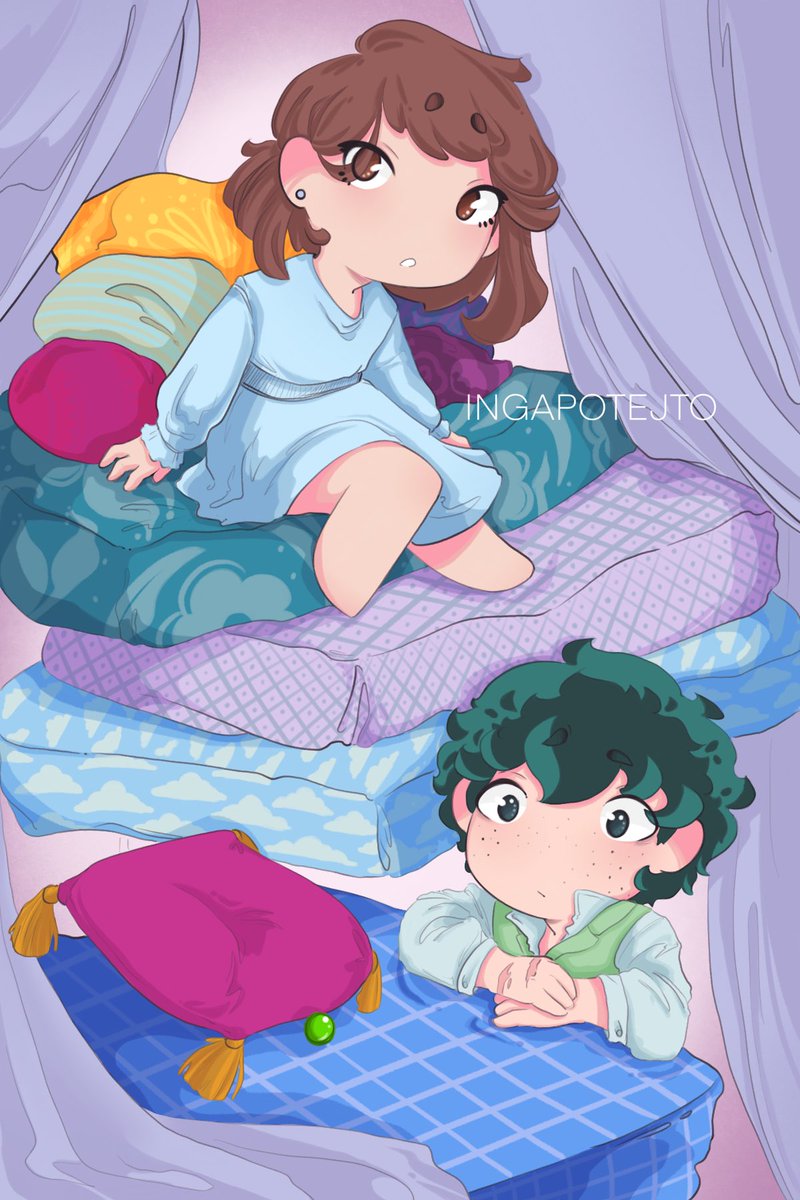 Here are the three pieces i did for the <a href="/BnhaTale/">Once Upon a Quirk</a> 🤭🤭