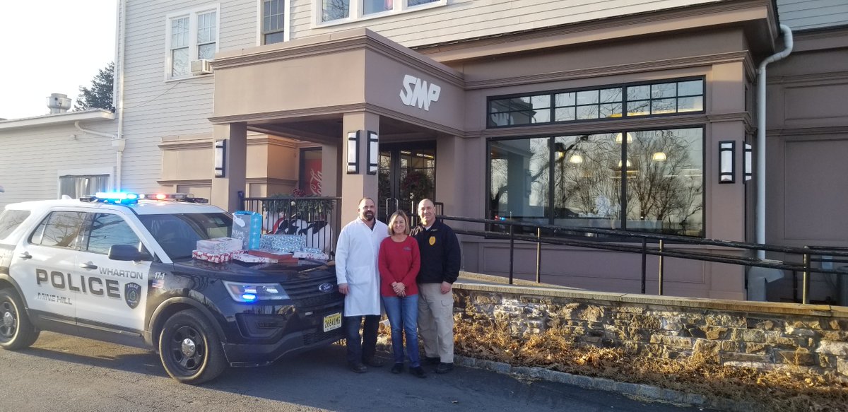 WhartonPolice's tweet photo. WPD conducted it’s 1st annual “Shop With A Cop” Officers from the PD were able to buy gifts for children in Wharton and Mine Hill, thanks to the generous donations of local businesses. Thank you to SMP, Shell Gas Station, The Wharton / Mine Hill Rotary, and the Wharton FOP. https://t.co/NWyK7Bn8JG