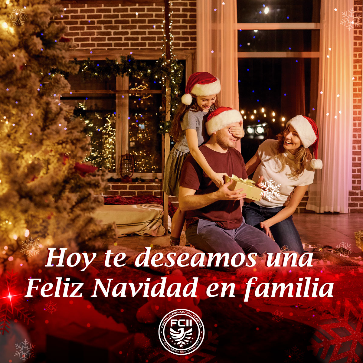 FCIIForense's tweet photo. Nosotros trabajamos siempre pensando en nuestros usuarios y en esta época tan especial te deseamos felices fiestas. https://t.co/FPV8XuYvOu