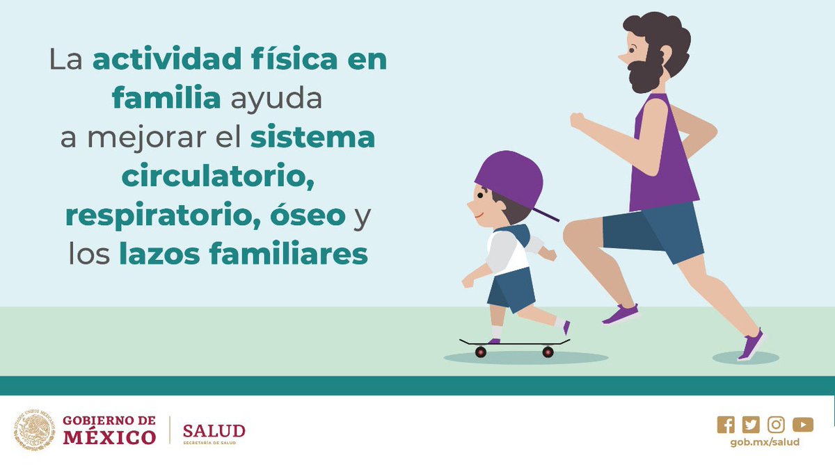 SSalud_mx's tweet photo. Los hábitos saludables se aprenden #EnFamilia. https://t.co/8C0RliuNA7