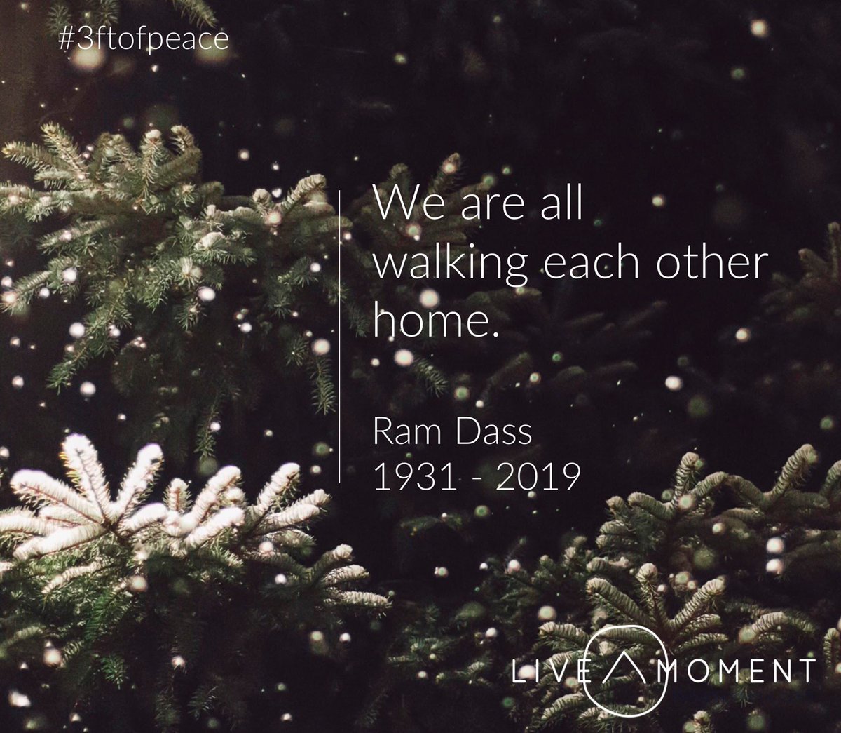 _LiveaMoment_'s tweet photo. Rest well beautiful man...
#3ftofpeace
#ramdass https://t.co/3ErwOgoqKg