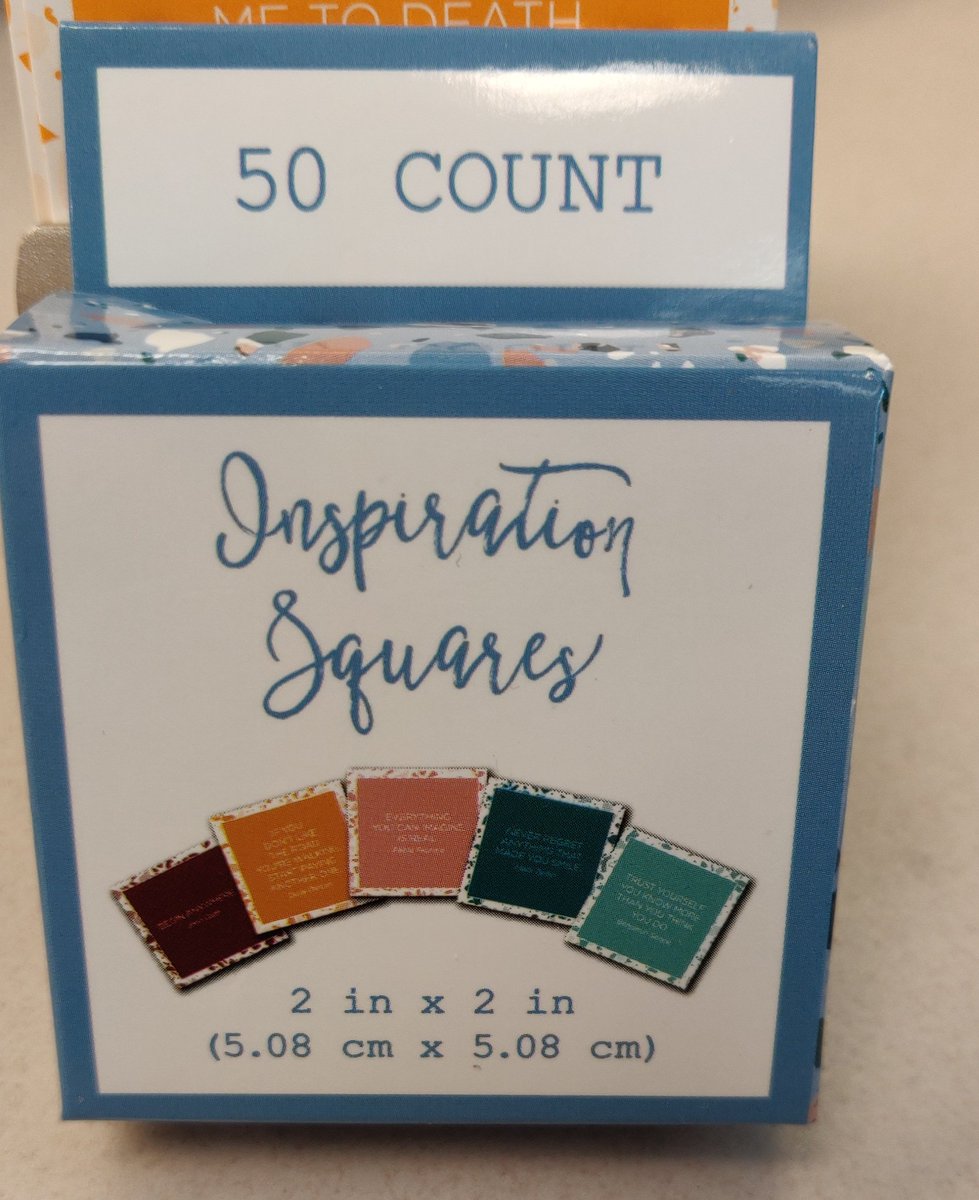 kellywellread's tweet photo. I bought this tiny box of "Inspiration Squares" for a dollar yesterday.
Y'all are in trouble, now! π€£ #positivitytweets https://t.co/06JNoJIRKD