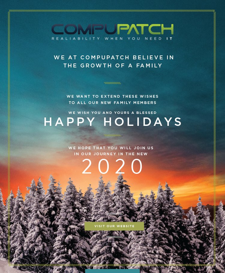 Compupatch's tweet image. Happy Holidays! - mailchi.mp/compupatch/hap…