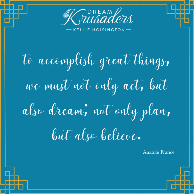 KBHoisington's tweet photo. Do you believe in your dreams? 
#dreamkrusaders #kelliehoisington #believe #dream https://t.co/8MMQ8DSi7p