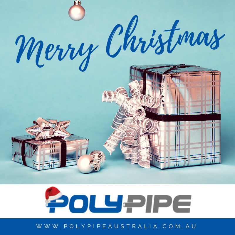 PolyPipe_Aus's tweet photo. Poly Pipe would like to wish you and your families a very Merry Christmas and a safe, prosperous New Year.

#Christmas2019 #MerryChristmas

We're Back Jan 6, 2020 | https://t.co/qDq8D3q2iX https://t.co/aewEIWDTxs